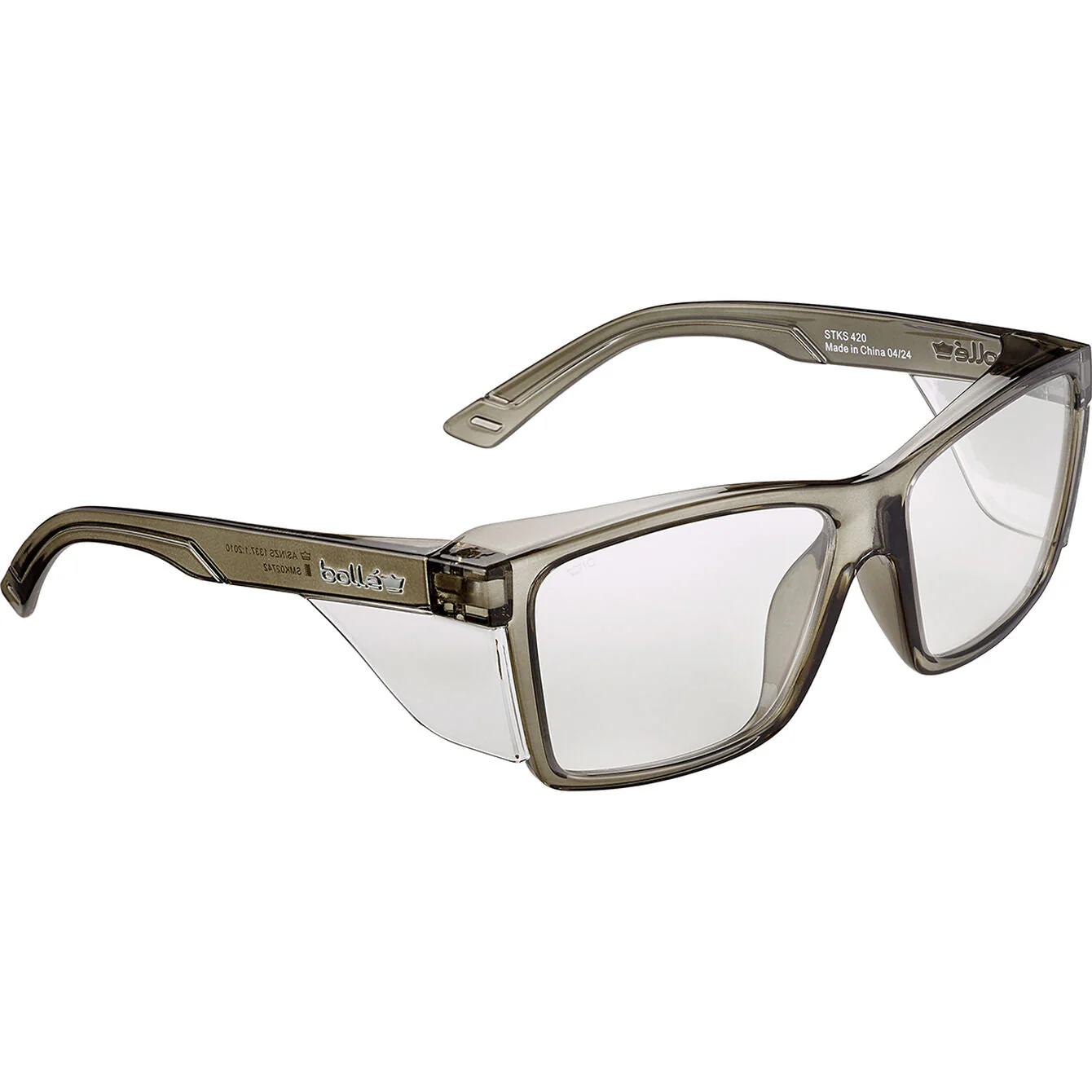 Bolle Safety STKS 420 Clear Safety Glasses-(STK42N12A)