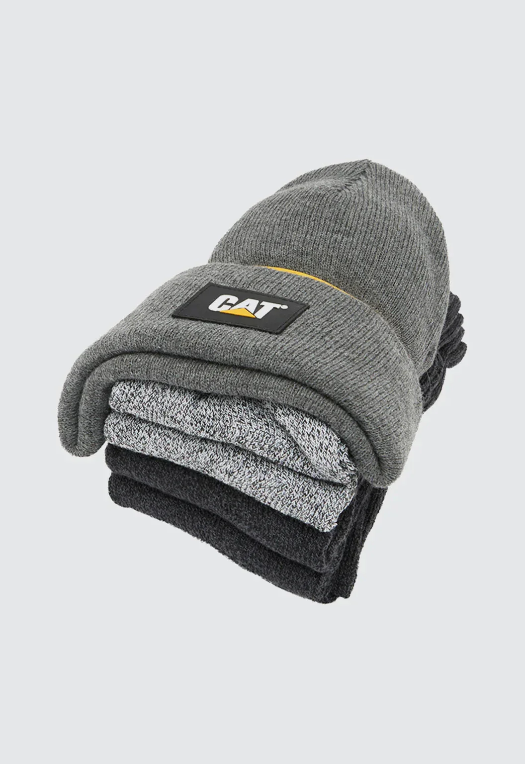CAT Workwear Logo Knit Beanie and 5 Sock Bundle (1490049) - Image 3