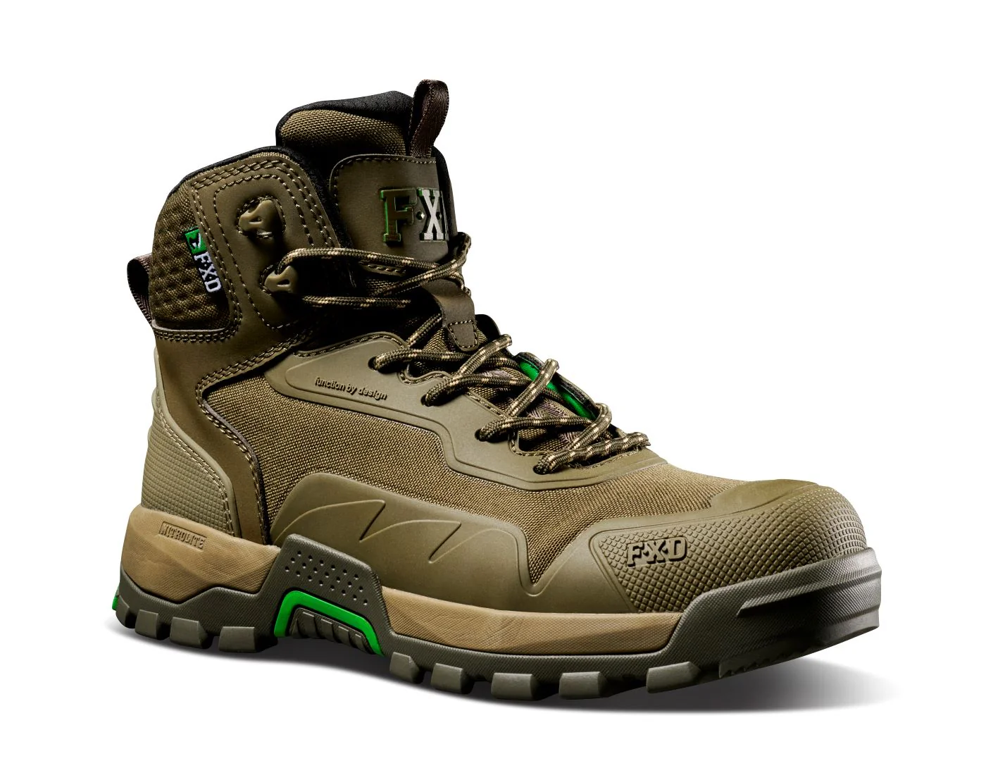 FXD Workwear DURA900⢠Nitrolite⢠Work Boot (WB6) Military Green Limited Edition