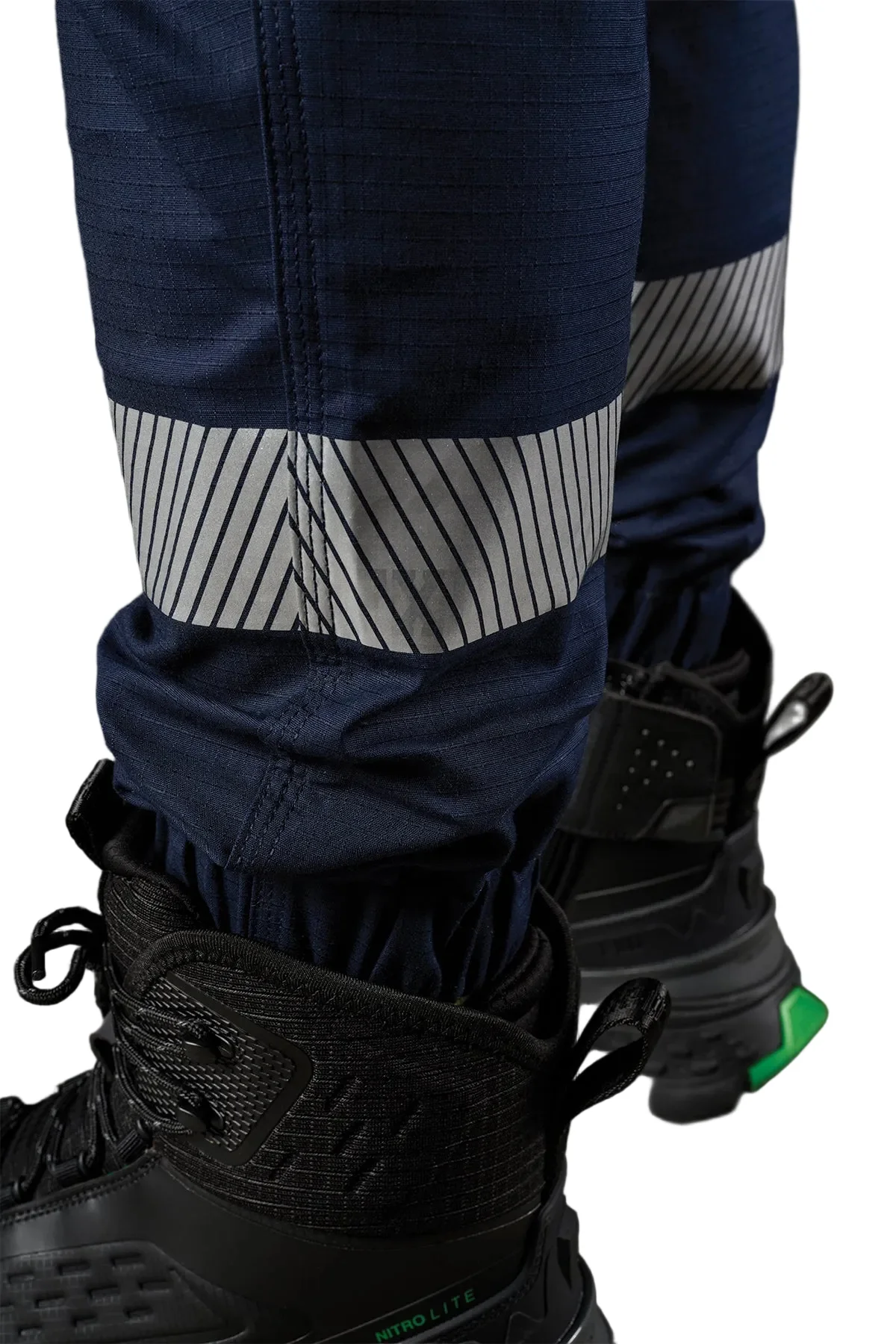FXD Workwear Reflective Cuffed Elastic Waist Stretch Ripstop Work Pant (WP12CT) - Image 5