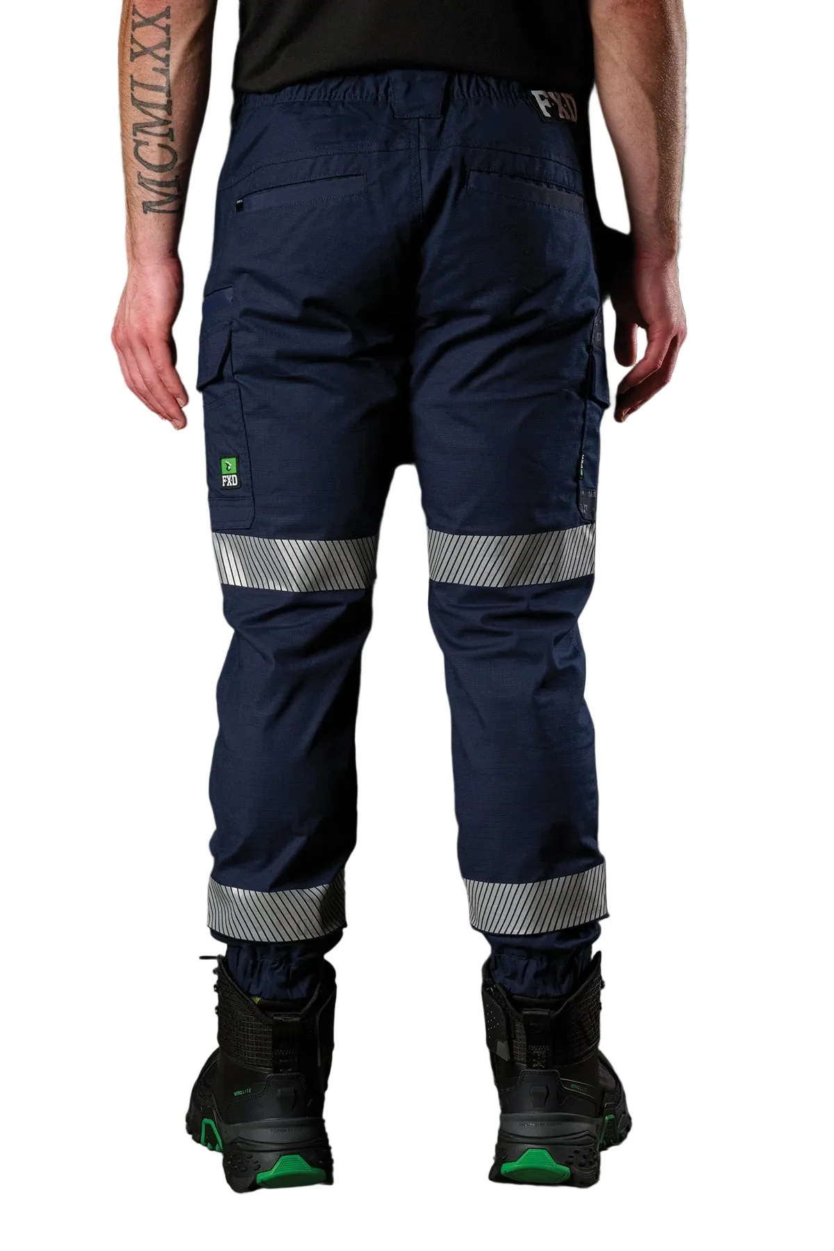 FXD Workwear Reflective Cuffed Elastic Waist Stretch Ripstop Work Pant (WP12CT) - Image 6