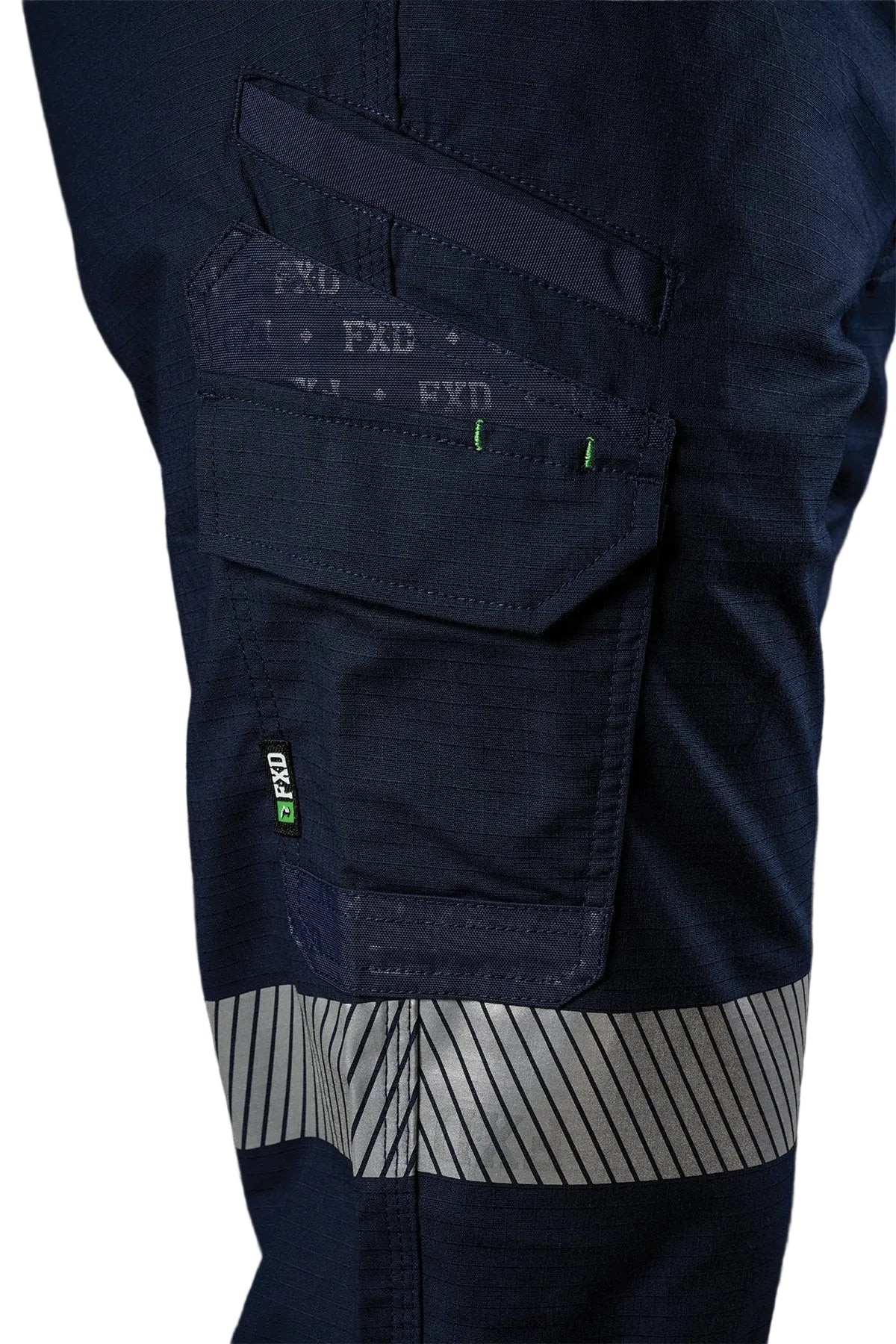 FXD Workwear Reflective Cuffed Elastic Waist Stretch Ripstop Work Pant (WP12CT) - Image 8