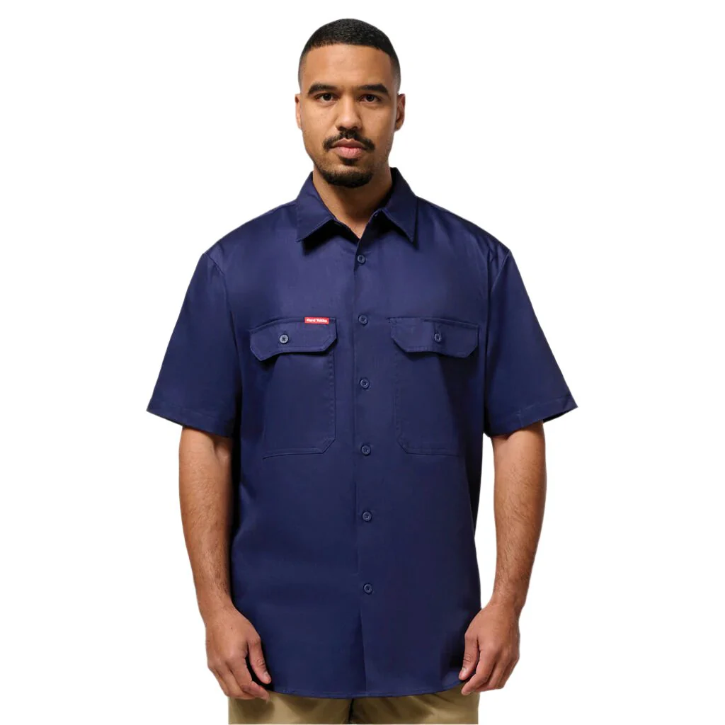 Hard Yakka Short Sleeve Open Front Cotton Drill Work Shirt (Y07510) - Image 8