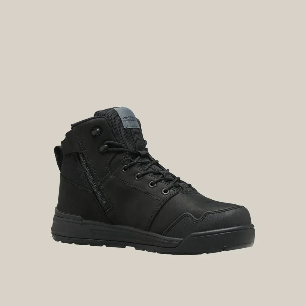 Hard Yakka Evolution Lace Up & Side Zip 5 Inch Steel Toe Safety Boot (Y60123) - Image 4