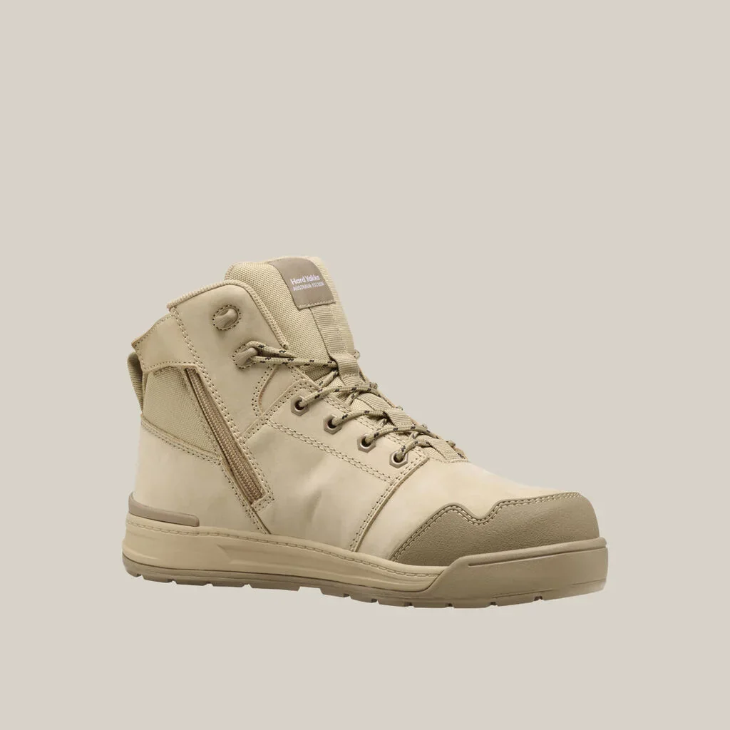 Hard Yakka Evolution Lace Up & Side Zip 5 Inch Steel Toe Safety Boot (Y60124) - Image 3