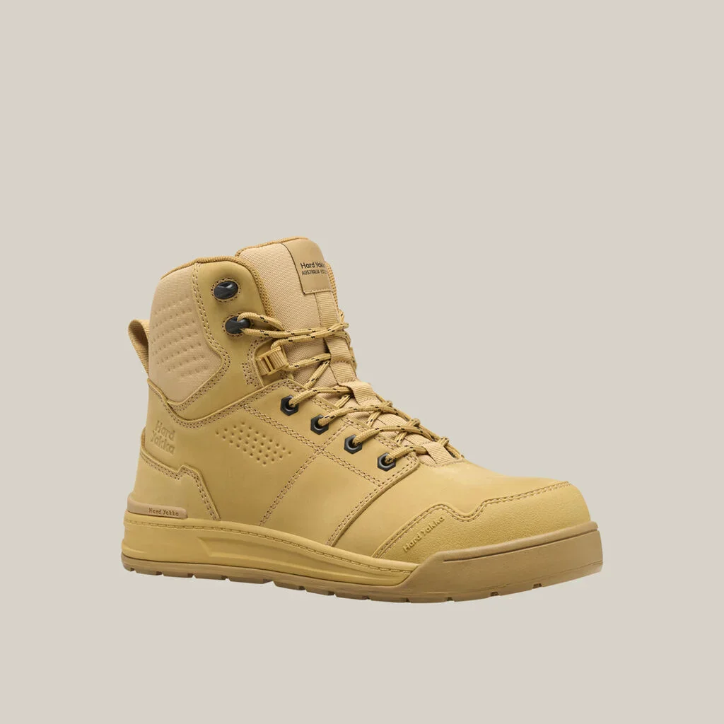 Hard Yakka Evolution Lace Up & Side Zip 6 Inch Steel Toe Safety Boot (Y60137) - Image 4
