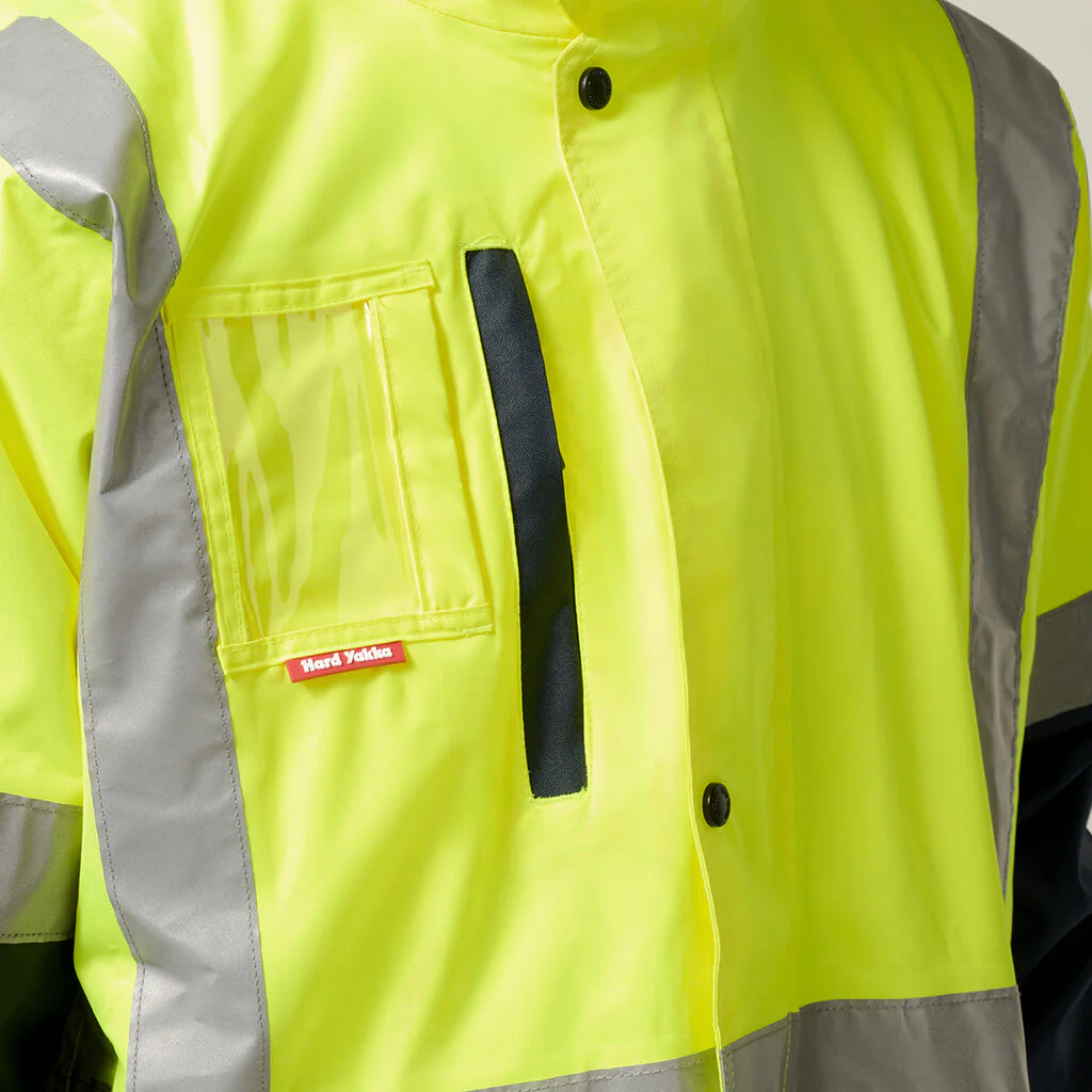 Hard Yakka Hi-Vis 4-In-1 Taped Wet Weather Jacket (Y06057) - Image 26