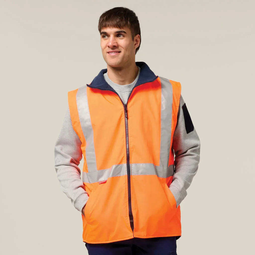 Hard Yakka Hi-Vis 4-In-1 Taped Wet Weather Jacket (Y06057) - Image 4