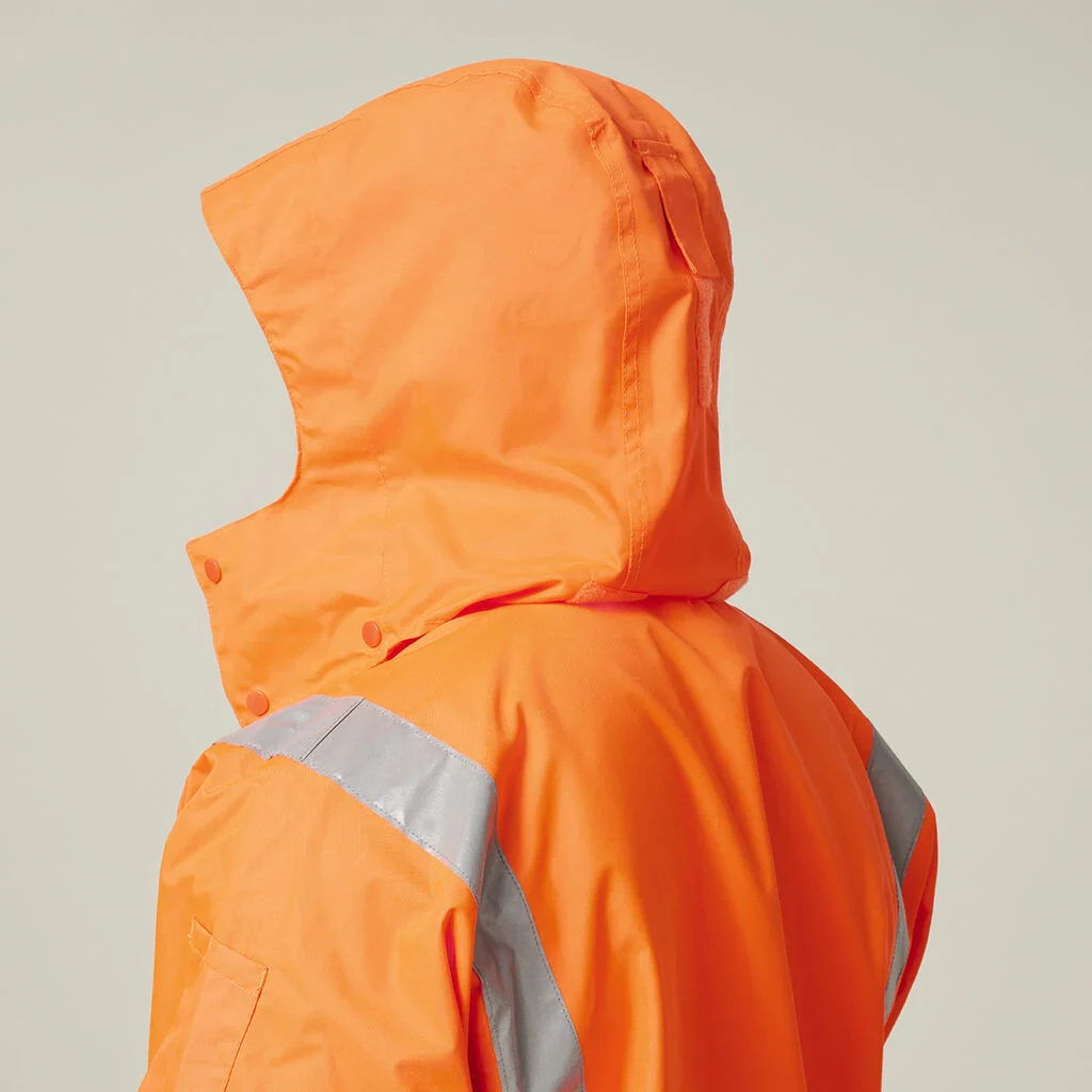 Hard Yakka Hi-Vis 4-In-1 Taped Wet Weather Jacket (Y06057) - Image 9