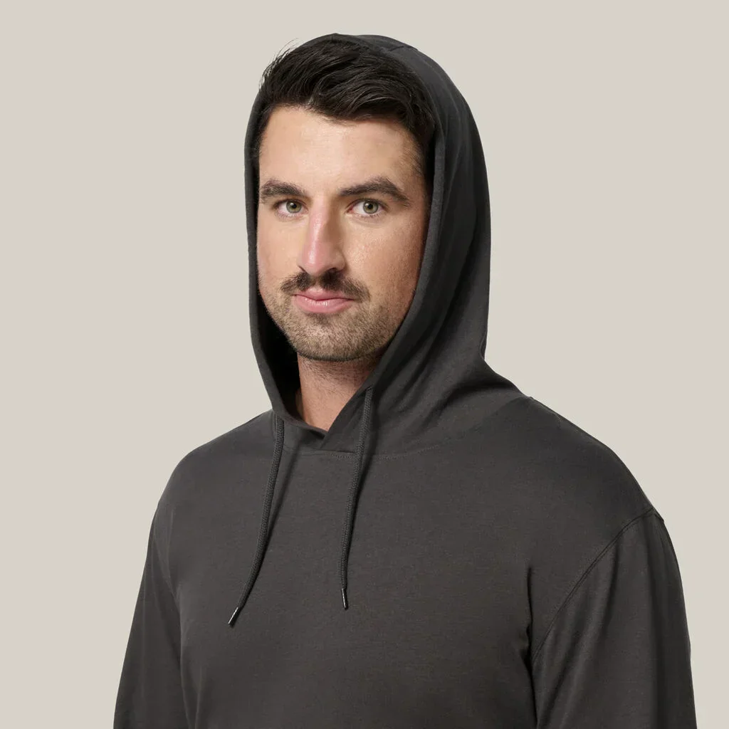 Hard Yakka Heritage Long Sleeve Tee With Hood (Y11244) - Image 11
