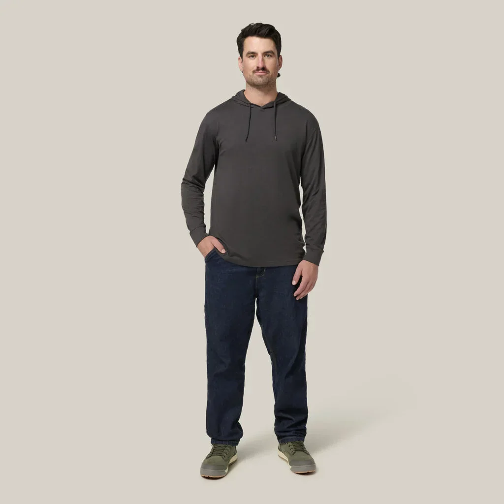 Hard Yakka Heritage Long Sleeve Tee With Hood (Y11244) - Image 13