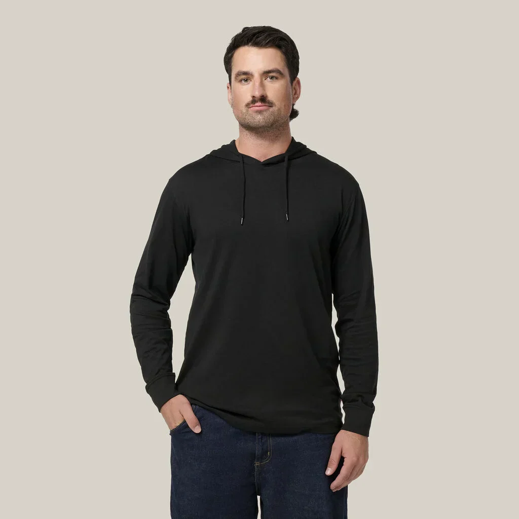 Hard Yakka Heritage Long Sleeve Tee With Hood (Y11244) - Image 4