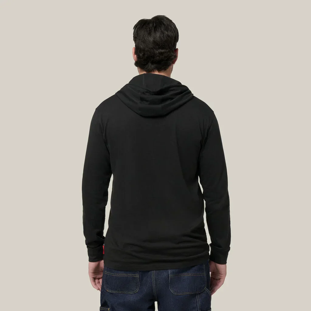 Hard Yakka Heritage Long Sleeve Tee With Hood (Y11244) - Image 6