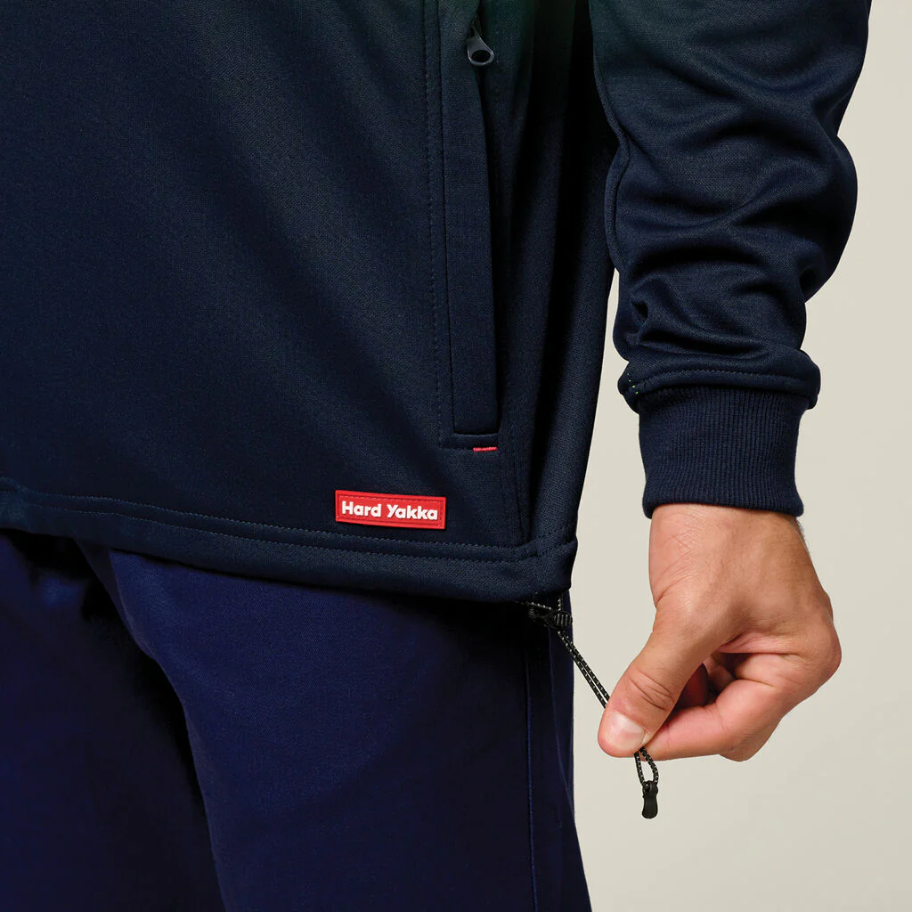 Hard Yakka Hi-Vis 2 Tone 1/4 Zip Brushed Fleece Jumper (Y19330) - Image 7