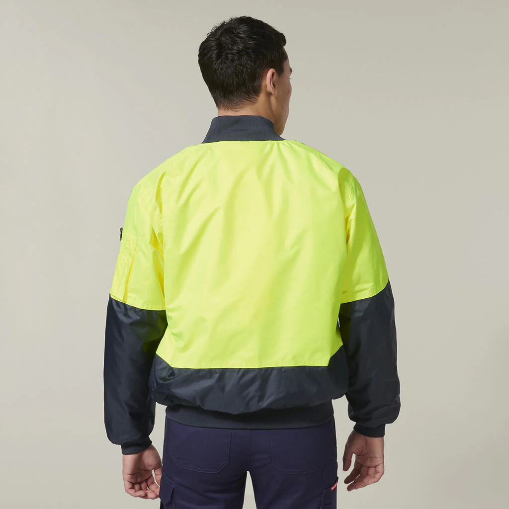 Hard Yakka Core Hi-Vis 2 Tone Waterproof Bomber Jacket (Y06670) - Image 15