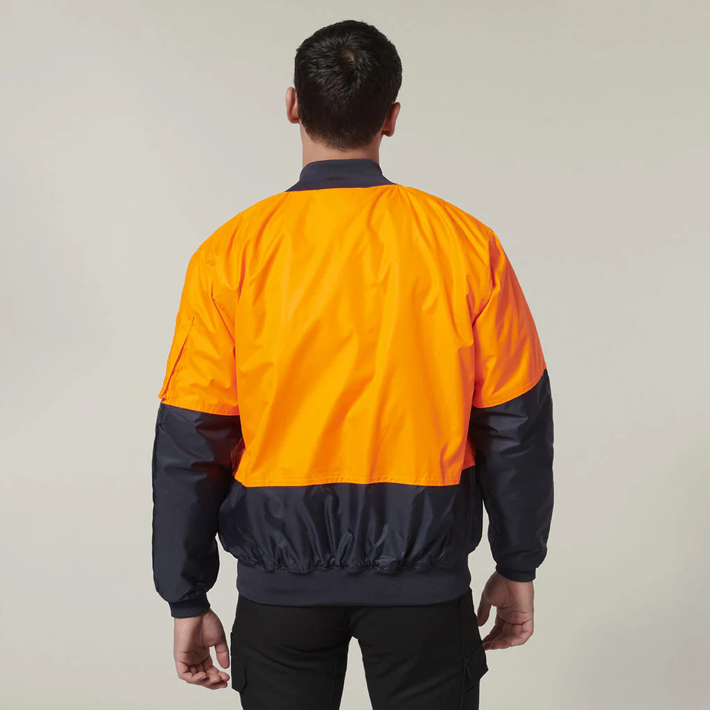 Hard Yakka Core Hi-Vis 2 Tone Waterproof Bomber Jacket (Y06670) - Image 4