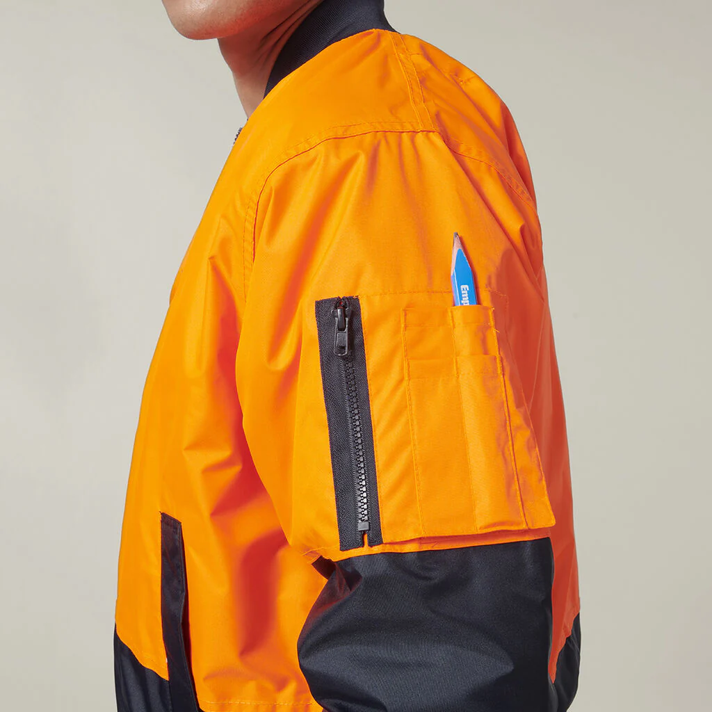 Hard Yakka Core Hi-Vis 2 Tone Waterproof Bomber Jacket (Y06670) - Image 5