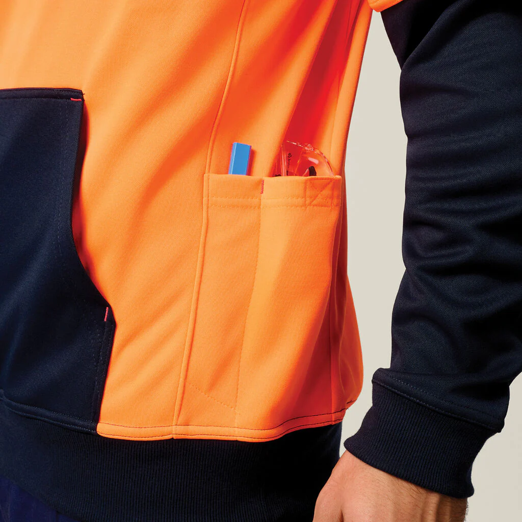 Hard Yakka Hi-vis 2 Tone Fleece Hoodie (Y19325) - Image 3