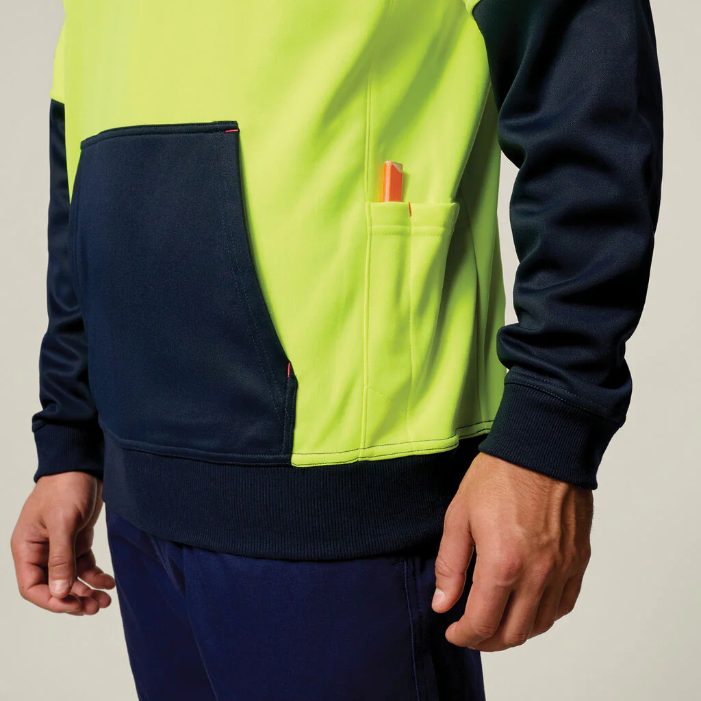 Hard Yakka Hi-vis 2 Tone Fleece Hoodie (Y19325) - Image 8