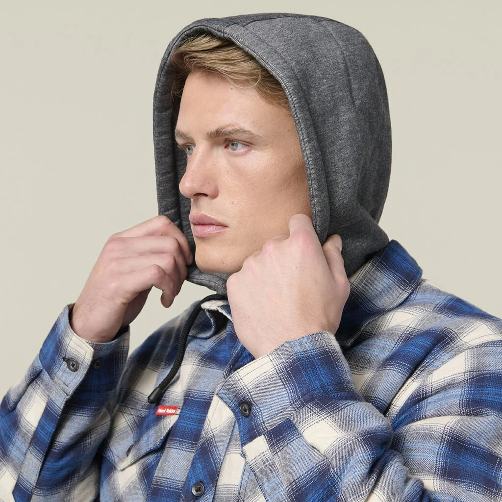Hard Yakka Quilted Flannel Hooded Shacket (Y06690) - Image 10