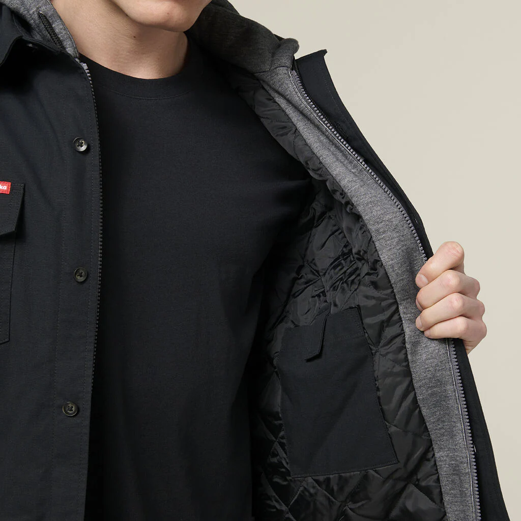 Hard Yakka Quilted Solid Shacket (Y06691) - Image 10