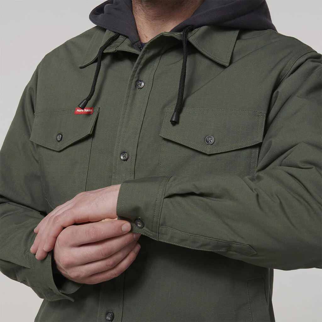 Hard Yakka Quilted Solid Shacket (Y06691) - Image 17