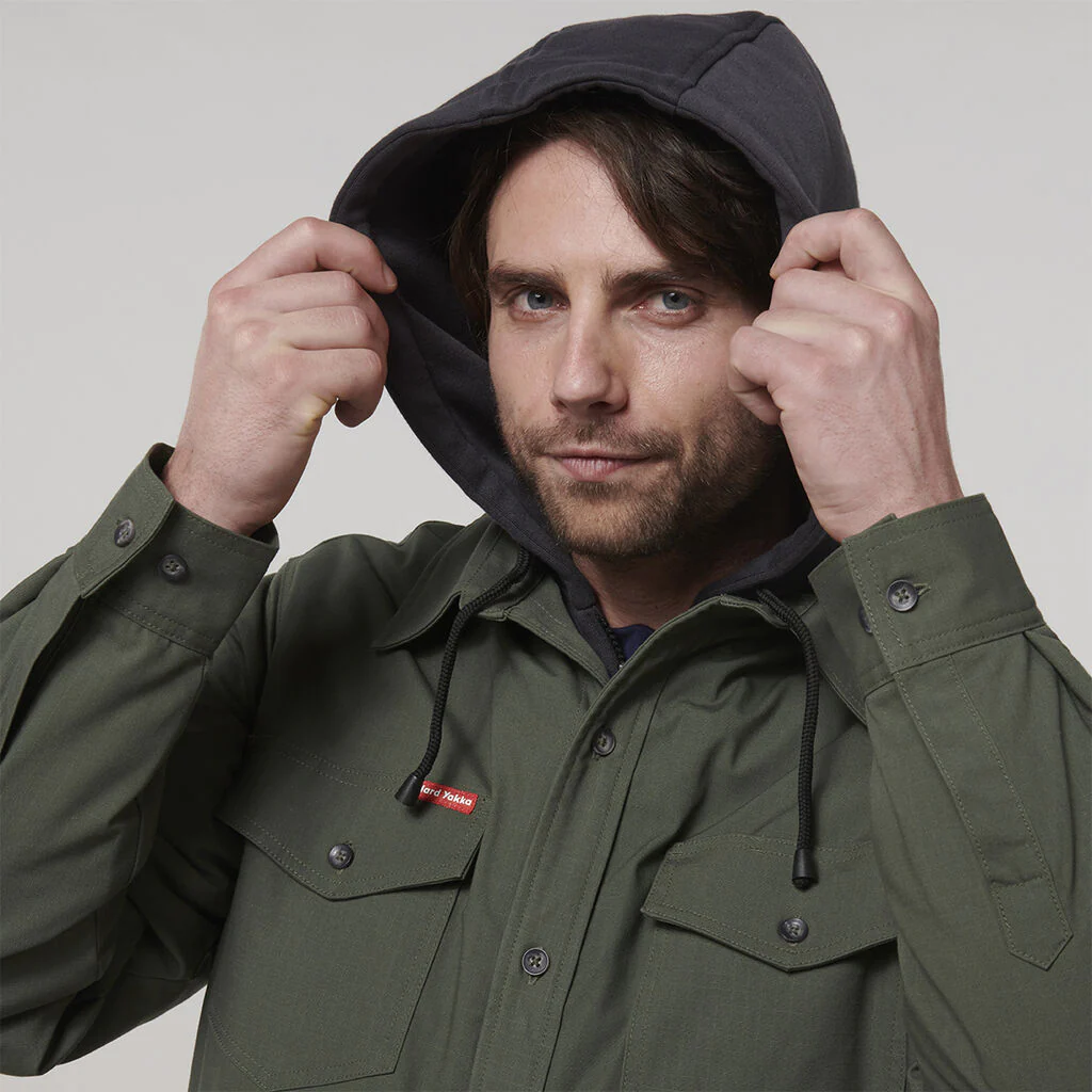 Hard Yakka Quilted Solid Shacket (Y06691) - Image 18