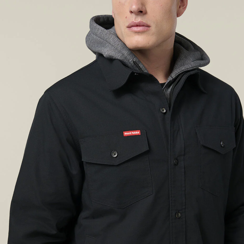 Hard Yakka Quilted Solid Shacket (Y06691) - Image 8