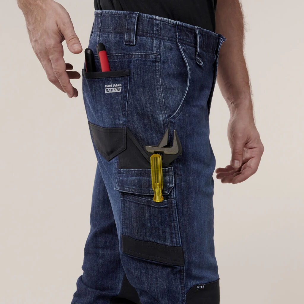 Hard Yakka Raptor Cuff Denim Jean (Y03552) - Image 9