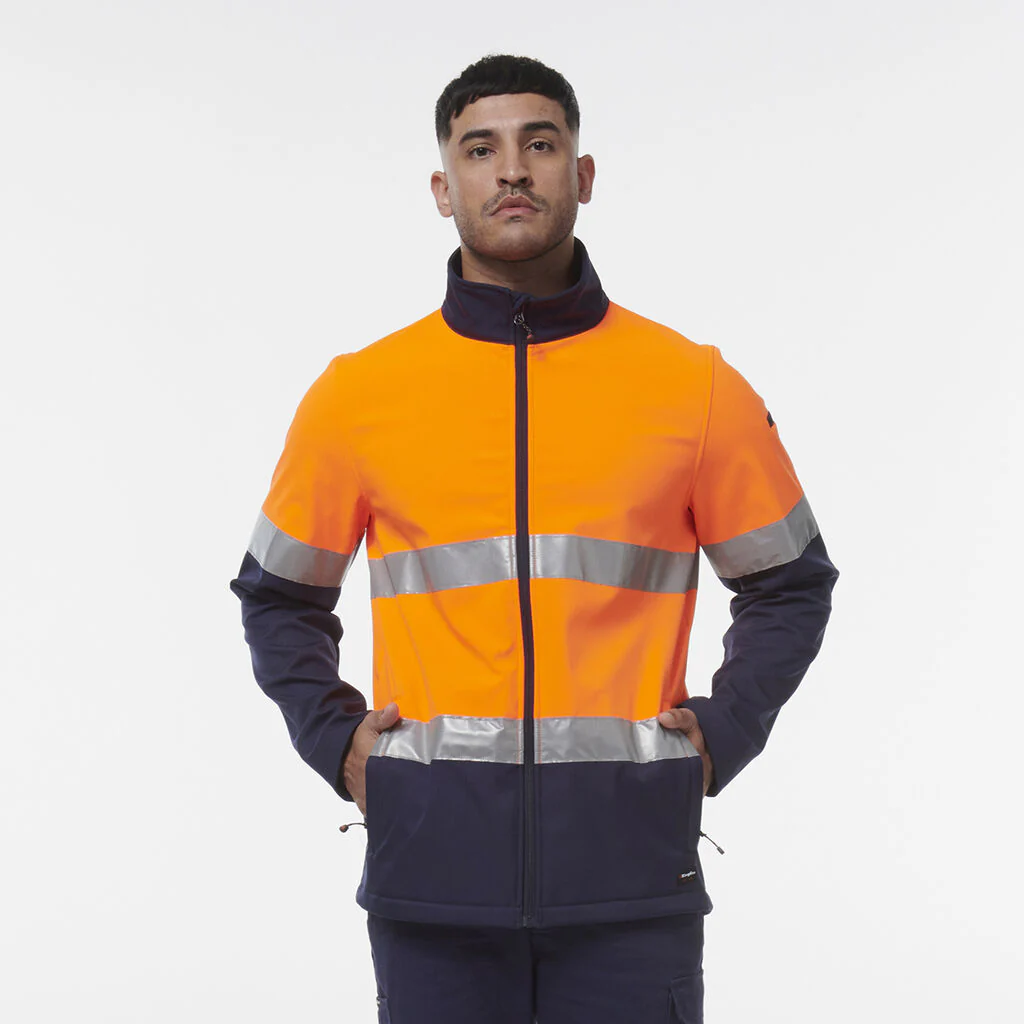 King Gee Reflective Spliced Softshell Jacket (K55034) - Image 3