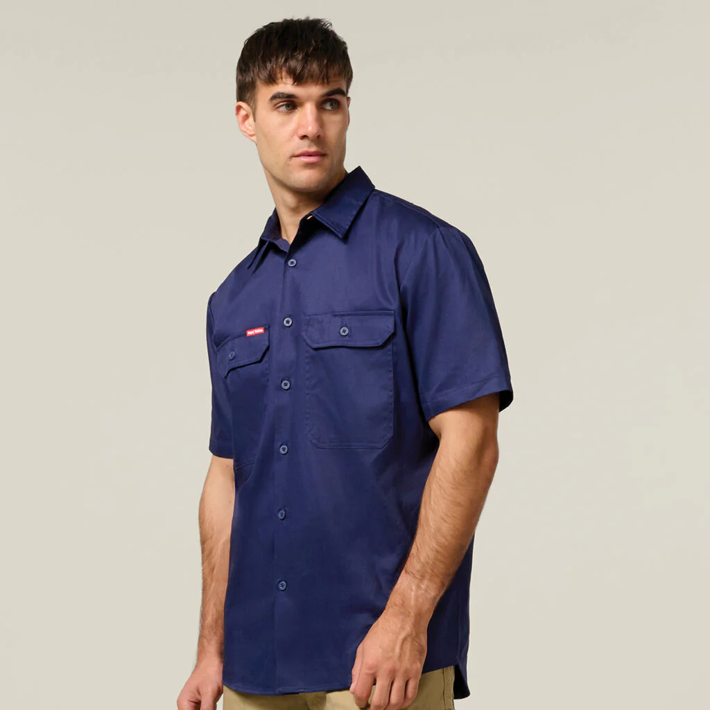 Hard Yakka Core Short Sleeve Lightweight Vented Cotton Shirt (Y04625) - Image 4