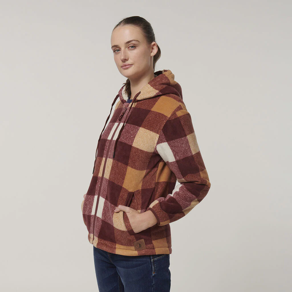 Hard Yakka Womens Check Zoodie (Y08522) - Image 21