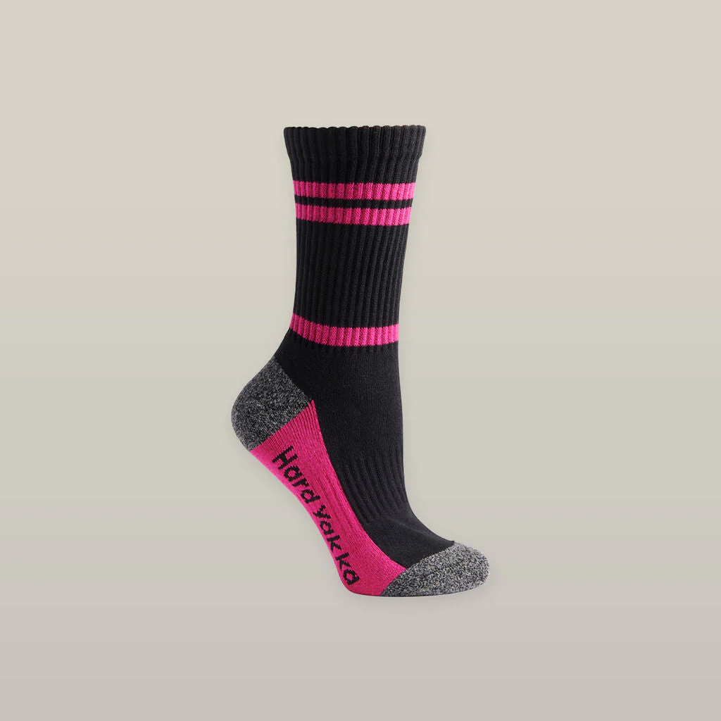 Hard Yakka Women's Crew 3 Pack Work Sock (Y20120) - Image 3