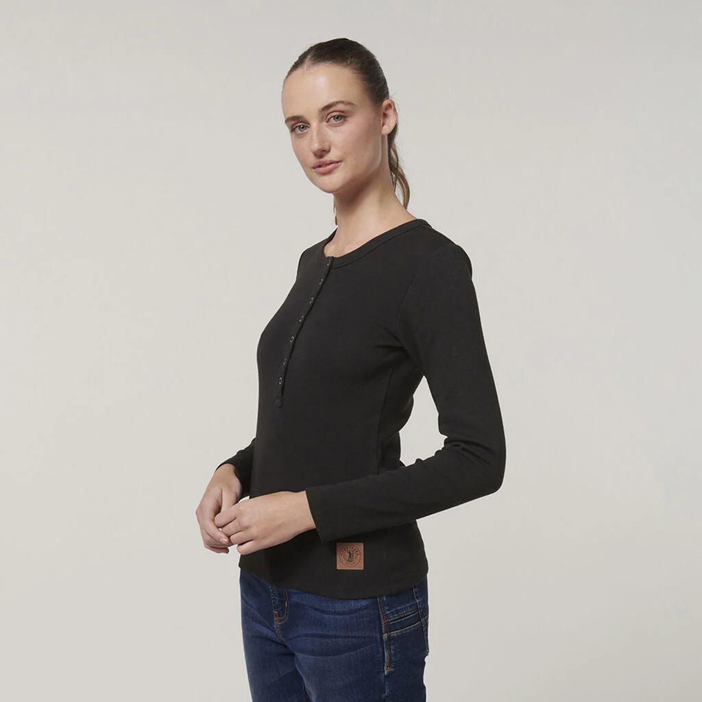 Hard Yakka Women's Henley (Y08237) - Image 4