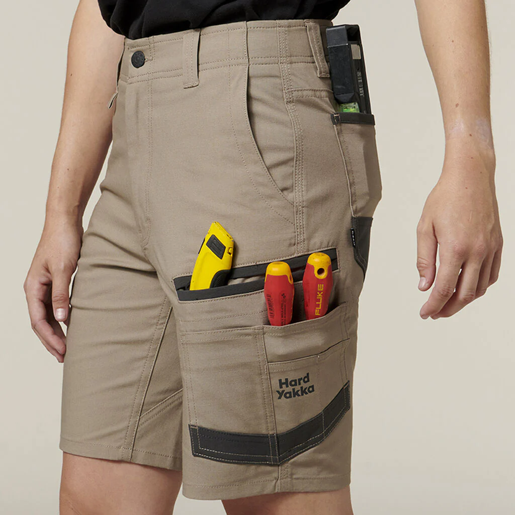 Hard Yakka Women's 3056 Raptor Mid Length Work Short (Y08228) - Image 11