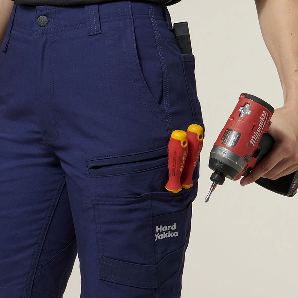 Hard Yakka Women's 3056 Raptor Mid Length Work Short (Y08228) - Image 17