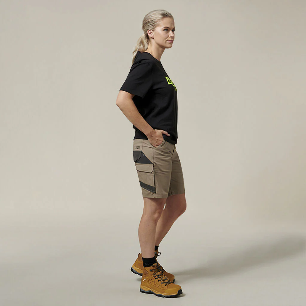 Hard Yakka Women's 3056 Raptor Mid Length Work Short (Y08228) - Image 8