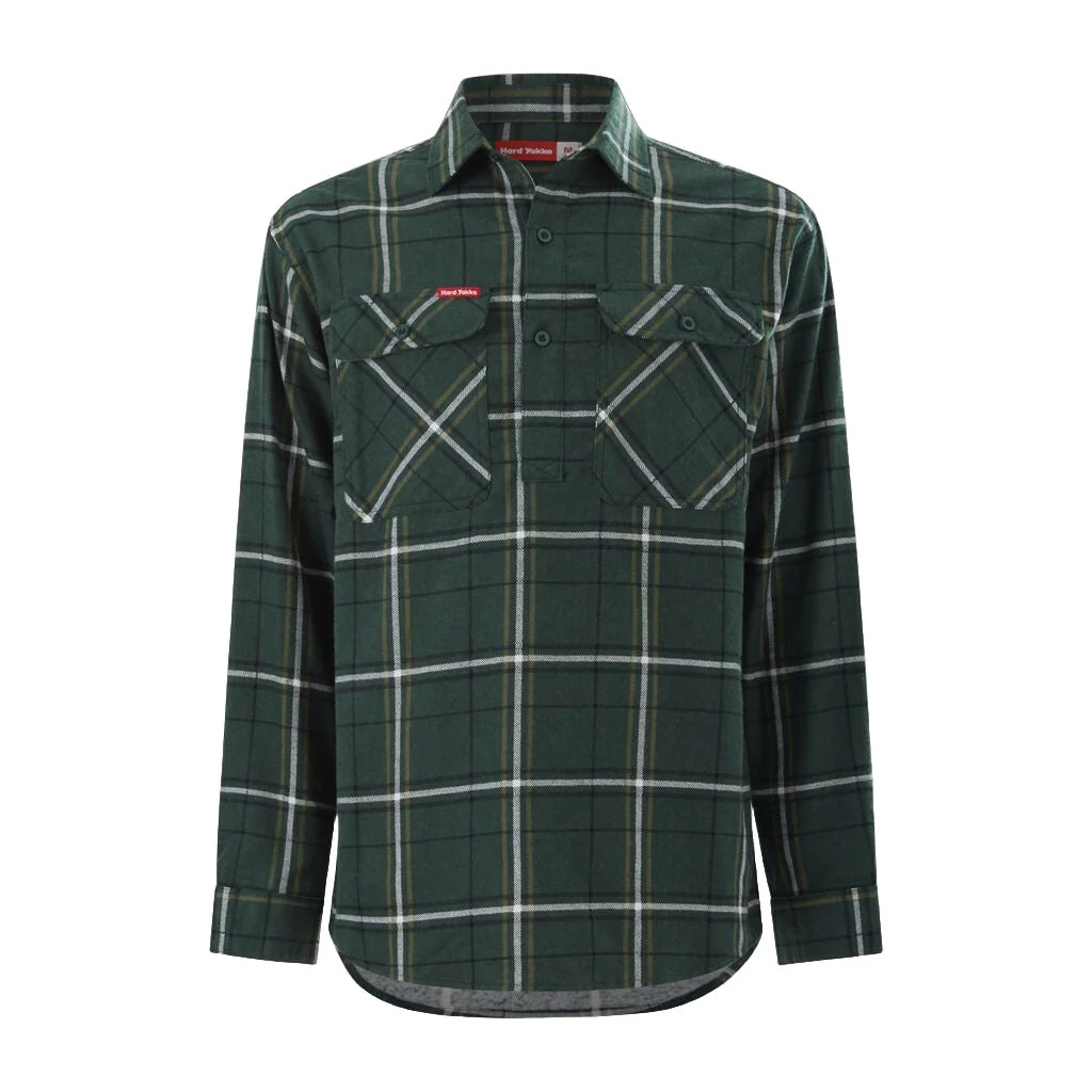 Hard Yakka Core Long Sleeve Closed Front Check Flannel Shirt (Y04006) - Image 11