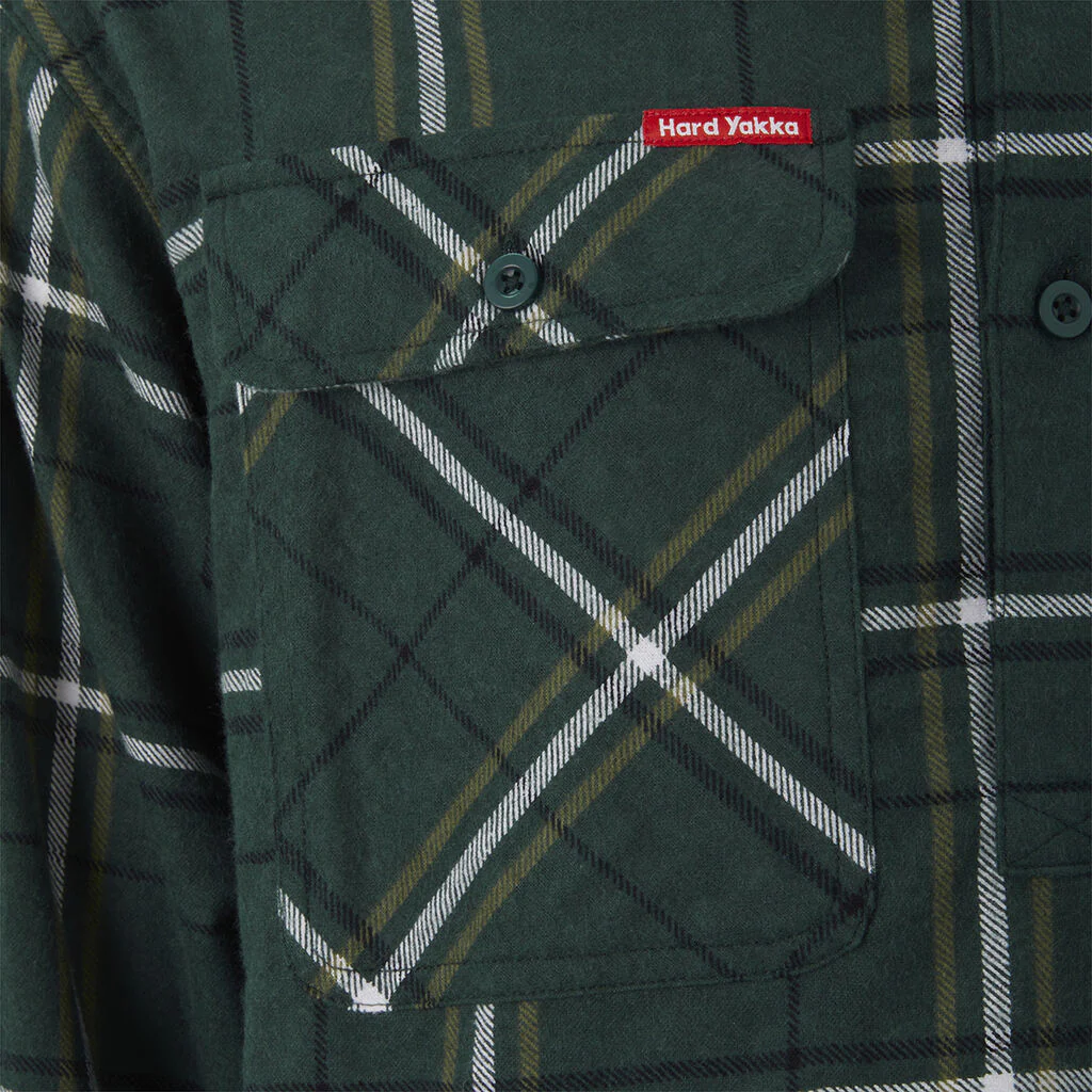 Hard Yakka Core Long Sleeve Closed Front Check Flannel Shirt (Y04006) - Image 14