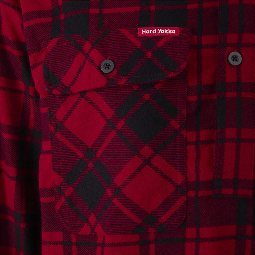 Hard Yakka Core Long Sleeve Closed Front Check Flannel Shirt (Y04006) - Image 24