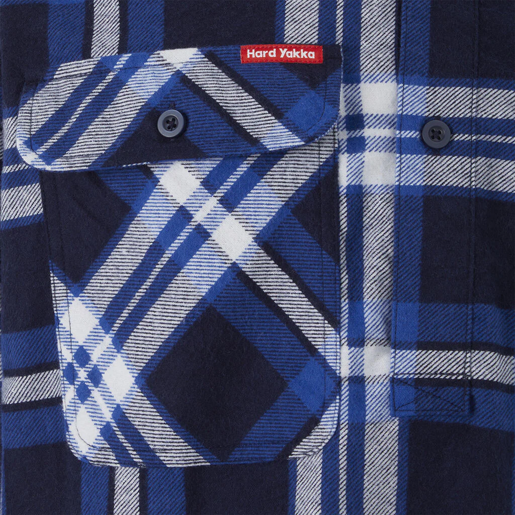 Hard Yakka Core Long Sleeve Closed Front Check Flannel Shirt (Y04006) - Image 4