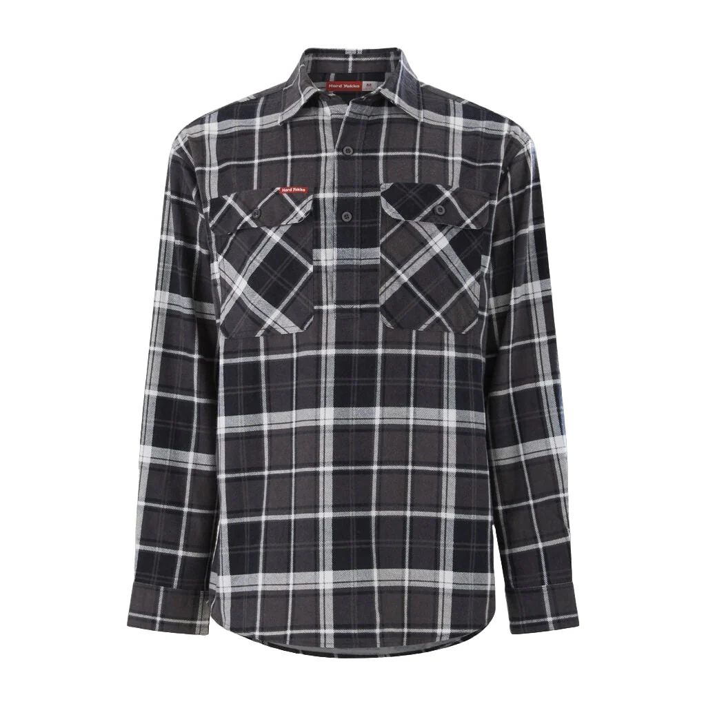 Hard Yakka Core Long Sleeve Closed Front Check Flannel Shirt (Y04006) - Image 6