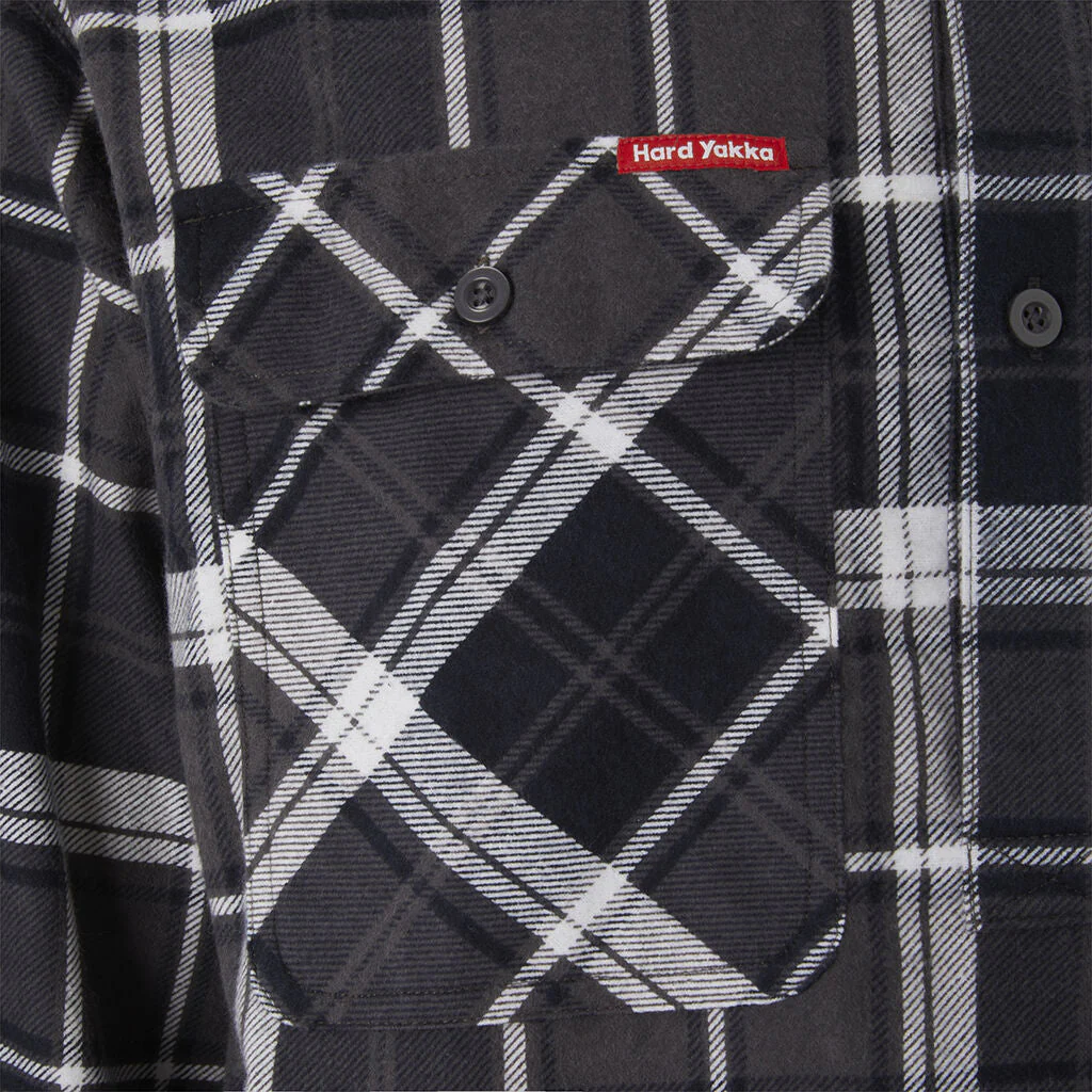 Hard Yakka Core Long Sleeve Closed Front Check Flannel Shirt (Y04006) - Image 9