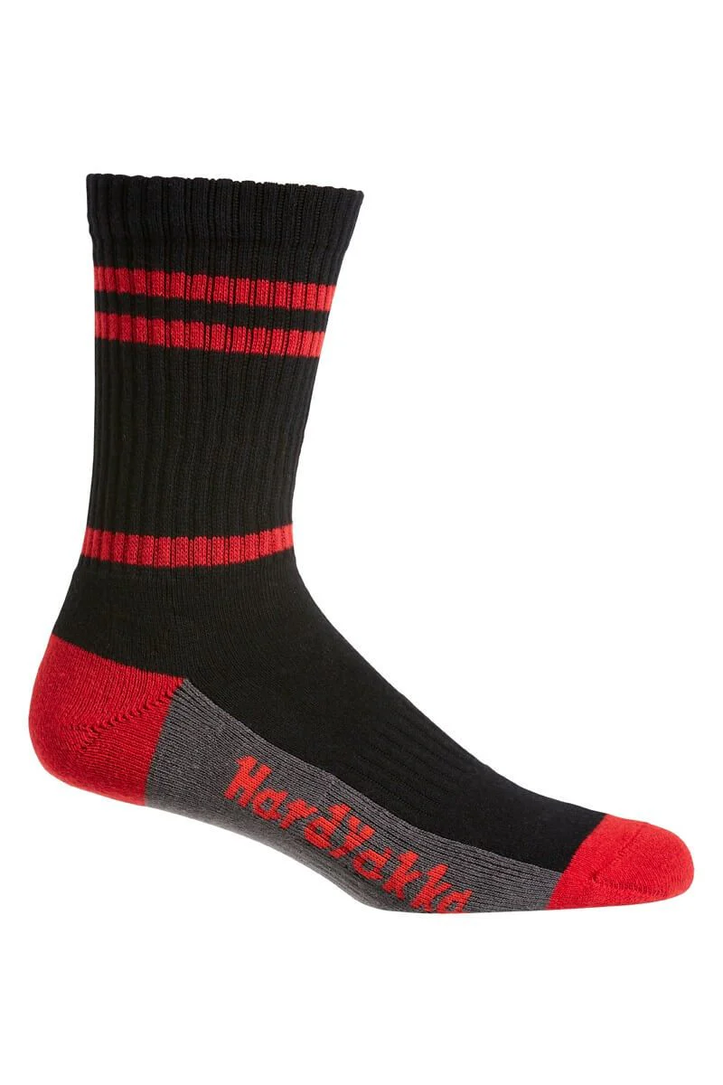 Hard Yakka Padded Cotton Crew Work Sock - 5 Pack (Y20035) - Image 3