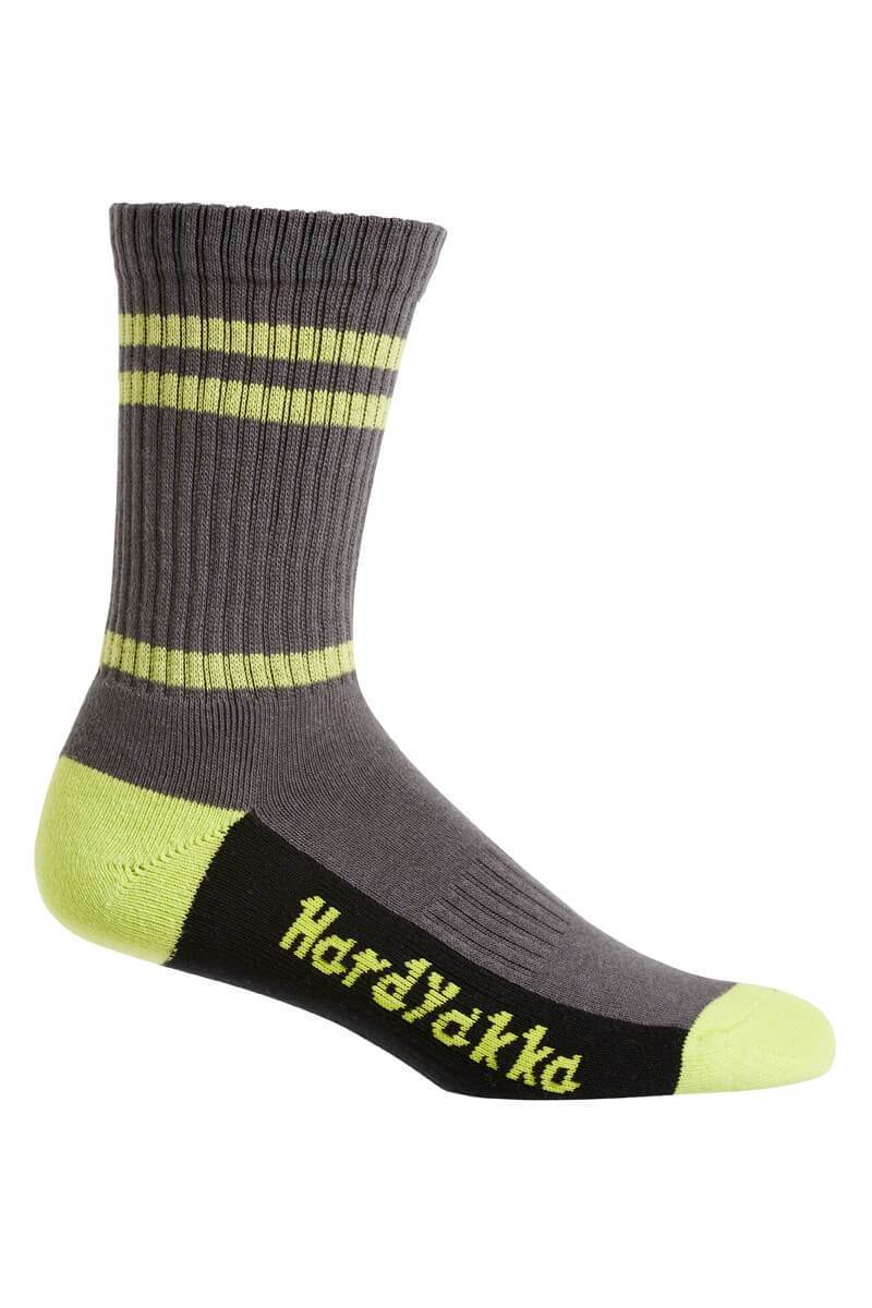 Hard Yakka Padded Cotton Crew Work Sock - 5 Pack (Y20035) - Image 5