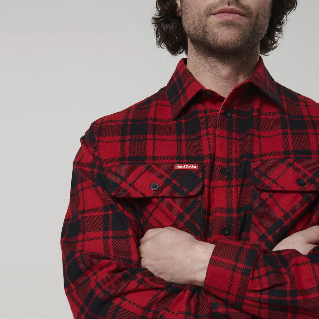 Hard Yakka Long Sleeve Check Flannel (Y07752) - Image 40