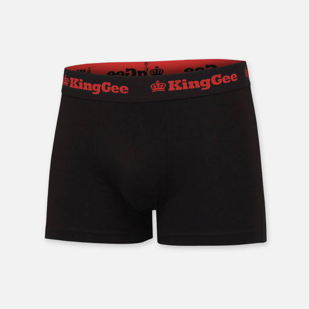 King Gee Men's Cotton Trunks - 3 Pack (K09023) - Image 3
