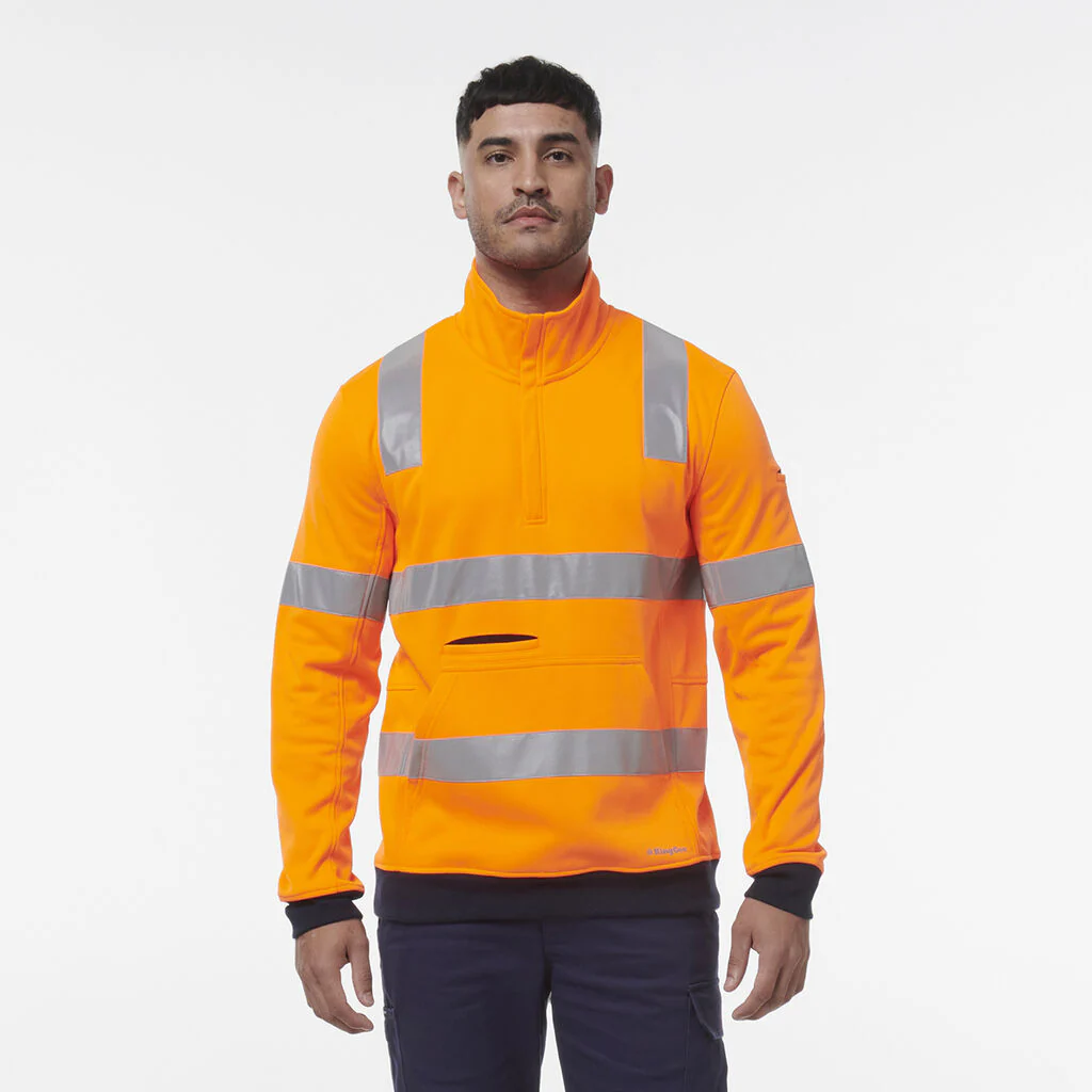 King Gee Reflective 1/4 Zip Fleece X Back (K55057) - Image 5