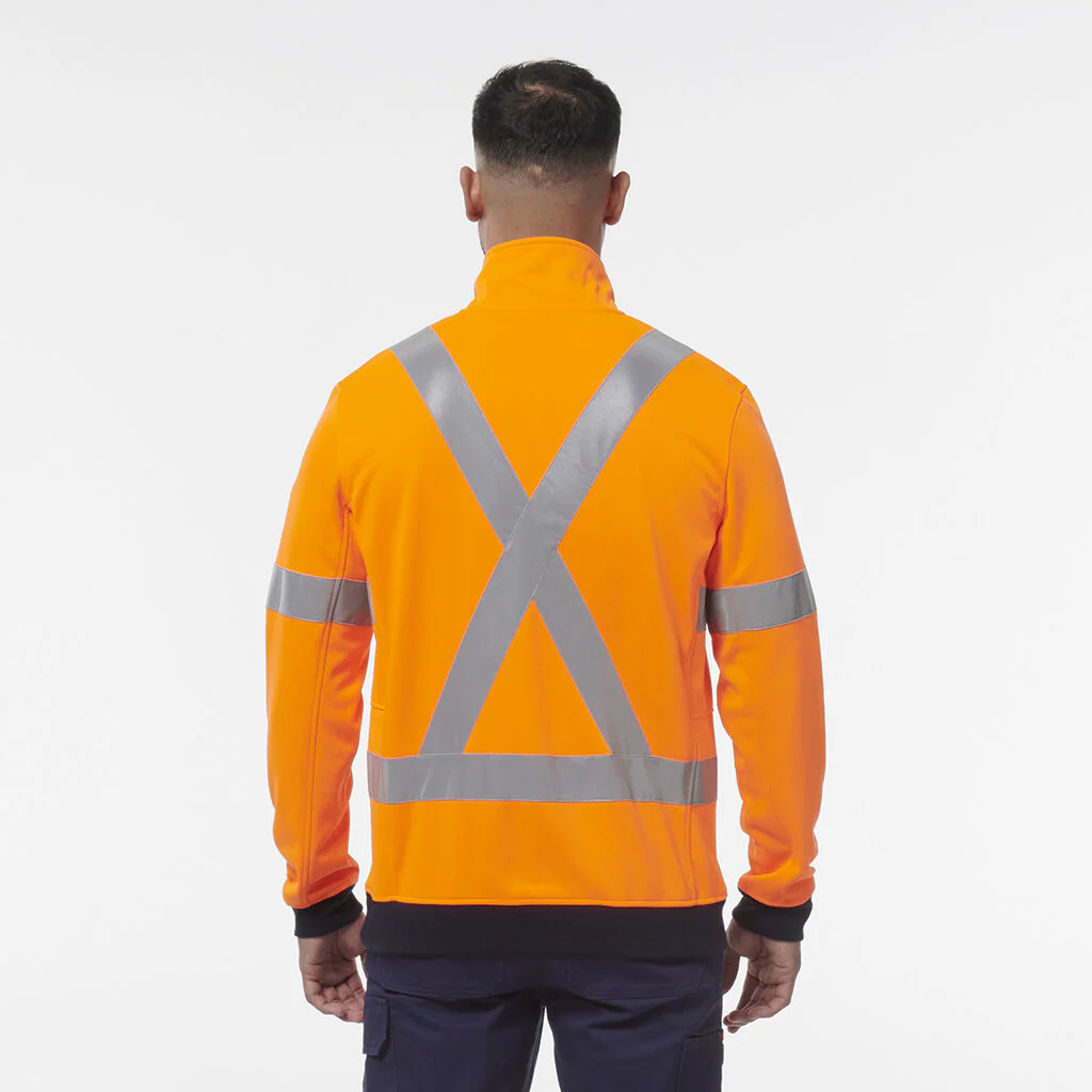 King Gee Reflective 1/4 Zip Fleece X Back (K55057) - Image 7