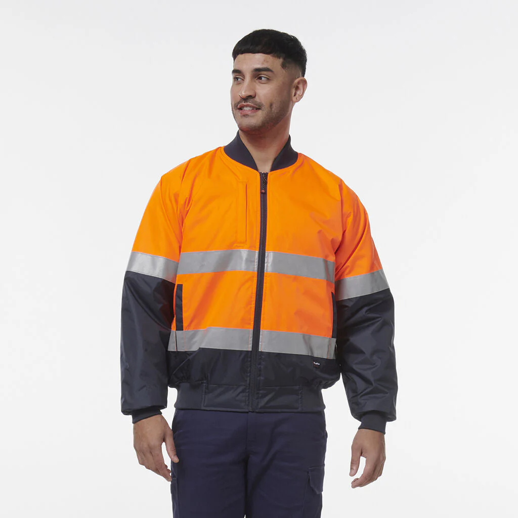 King Gee Hi Vis Reflective Bomber Jacket (K55032) - Image 3